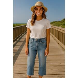 Twelve by‎ Twelve Artful Life Jeans Size 29 Raw Hem Straight Leg Stretch Light